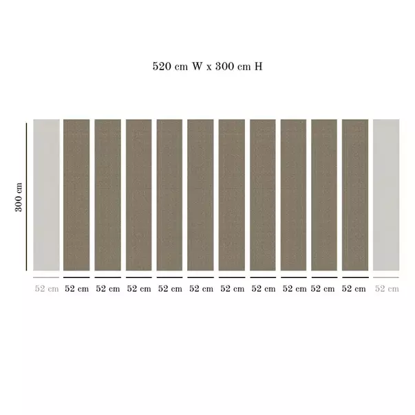 Tapet VLAdiLA Twill brown 520 x 300 cm picture - 4