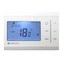 Termostat wireless Herschel iQ T-T2 alb alimentare cu baterii
