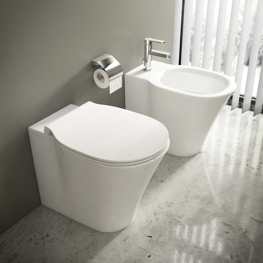 Vas wc pe pardoseala btw Ideal Standard Connect Air AquaBlade pentru rezervor ingropat