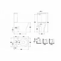 Vas WC pe pardoseala Gala Emma Rounded Rimless BTW alb lucios picture - 5