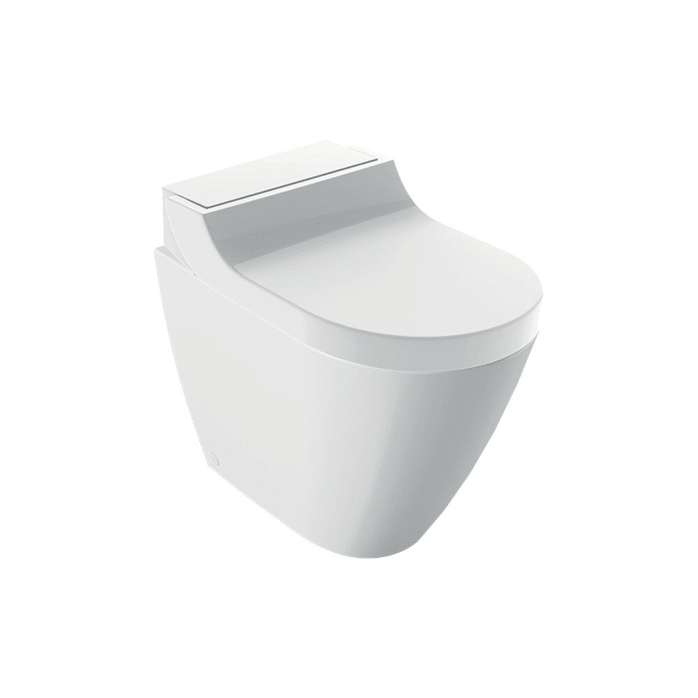 Vas wc pe pardoseala Geberit Aquaclean Tuma Comfort alb alpin cu functie de bideu electric alb