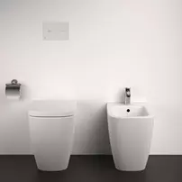 Vas WC pe pardoseala Ideal Standard i.life B inaltat alb lucios SmartGuard rimless picture - 3