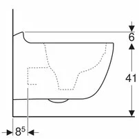 Vas wc suspendat Geberit Citterio Rimfree alb picture - 5