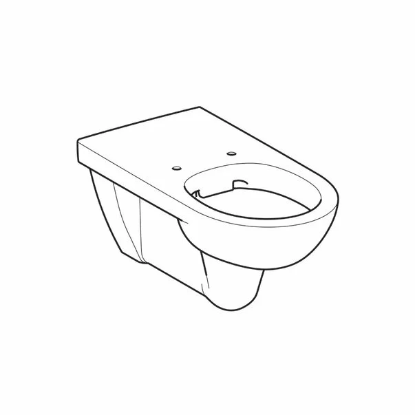 Vas wc suspendat Geberit Selnova Comfort Rimfree proiectie alungita fara capac alb picture - 2
