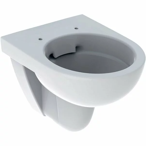 Vas wc suspendat Geberit Selnova Compact Rimfree Proiectie scurta fara capac alb