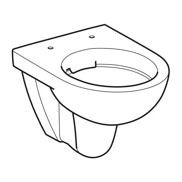 Vas WC suspendat Geberit Selnova Compact rimless alb proiectie mica picture - 5