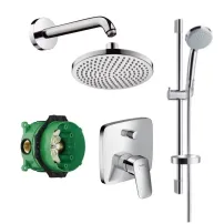 Душ система Hansgrohe Design Croma Logis с хромирана душ слушалка
