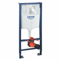 Grohe Rapid SL комплект за вграждане с казанче за WC с хромиран бутон за активиране Skate Cosmopolitan S и монтажен комплект