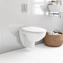 Комплект тоалетна чиния Grohe Bau Ceramic Rimless с плавно затваряне и седалка