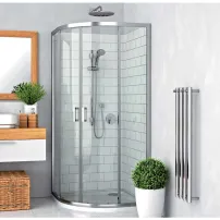 Полукръгла душ кабина с плъзгащи се врати Roth Lega Line LLR2 900 90x90