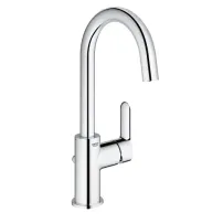 Смесител за мивка Grohe BauEdge L, чучур тип C, гланциран хром