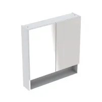 Стенен огледален шкаф Geberit Selnova Square, бял, 2 врати, 59 см