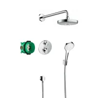 Вградена душ система Hansgrohe Croma Select S Ecostat S, гланциран хром