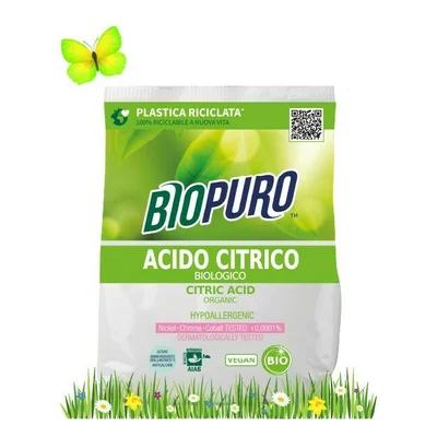 Acid citric pentru rufe hipoalergen ecologic 450g Biopuro