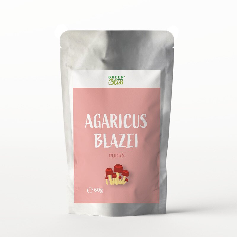 Agaricus Blazei pudra, 60g, Green Bliss