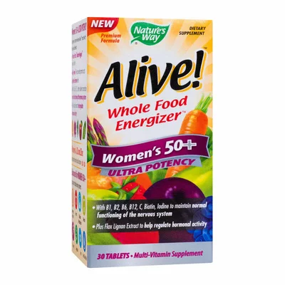 Alive!™ Women’s 50+ Ultra, Nature`s Way, 30 tablete, Secom