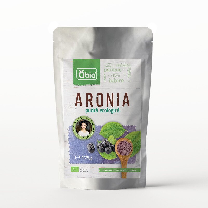 Aronia pudra bio, 125g, Obio