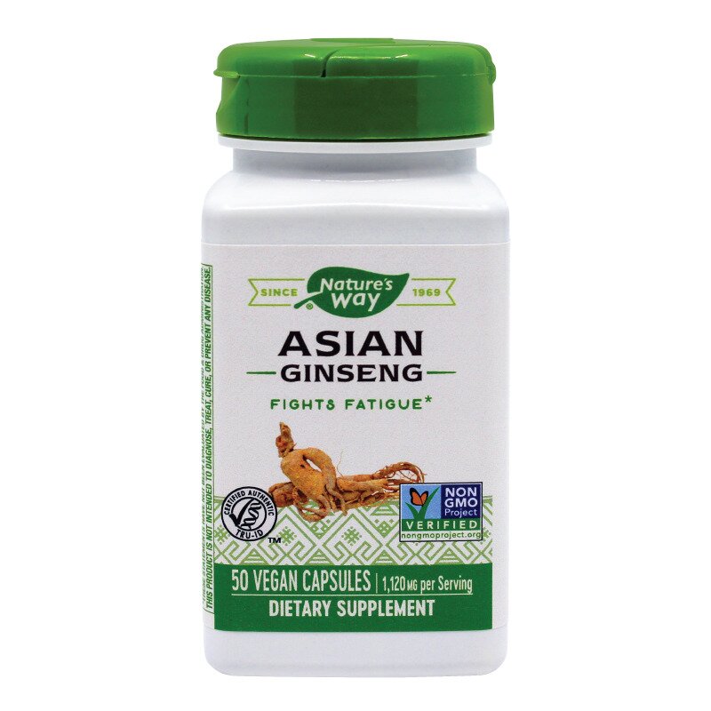 Asian Ginseng 560mg, Nature\'s Way, 50 capsule, Secom