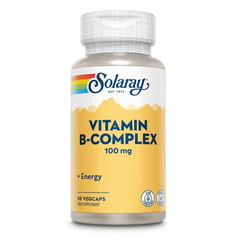 B-Complex 100mg, Solaray, 50 capsule, Secom