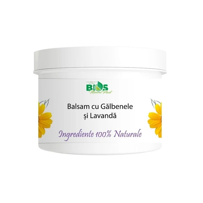 Balsam cu galbenele si lavanda, reparator, calmant, hidratant, protector, 100% natural, 150 ml, Bios Mineral Plant