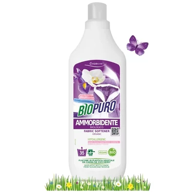 Balsam hipoalergen pentru rufe iris si orhidee bio, 1 L - Biopuro