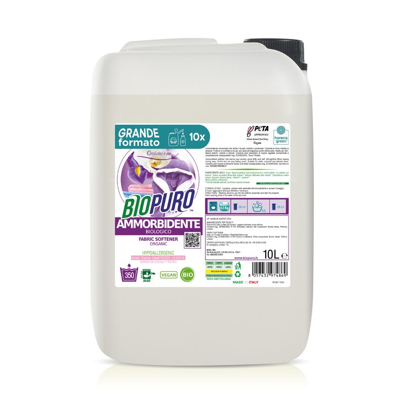Balsam pentru rufe cu iris si orhidee hipoalergen ecologic 10l Biopuro