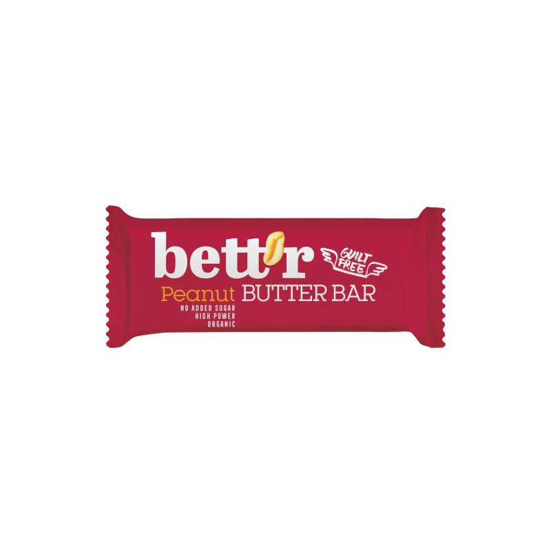 Baton cu crema de arahide, bio, 30g, Bettr