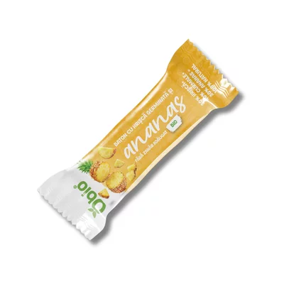 Baton cu hrisca germinata si ananas, bio, 35g, Obio PRET REDUS