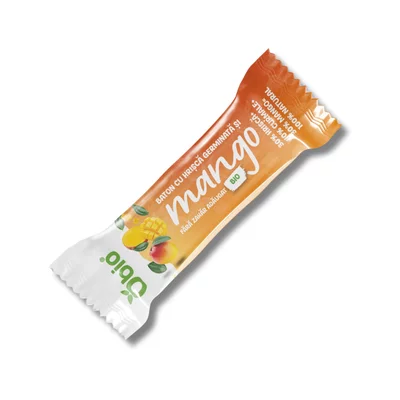 Baton cu hrisca germinata si mango, bio, 35g, Obio PRET REDUS