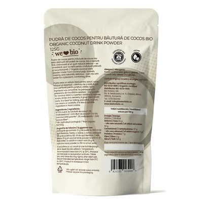 Bautura de cocos pudra bio 125g Obio