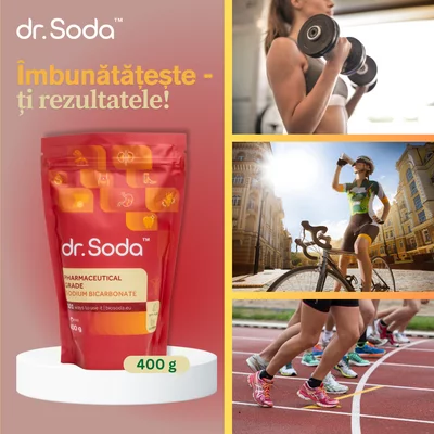 Bicarbonat de sodiu - grad farmaceutic, 400g, Dr. Soda