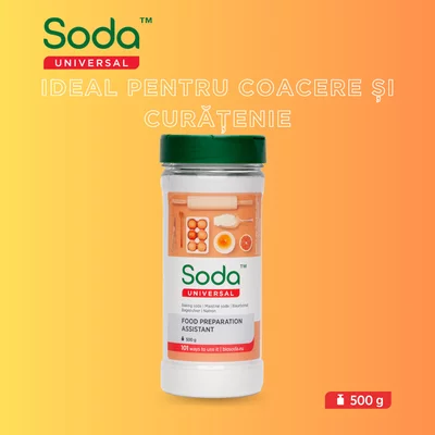 Bicarbonat de sodiu universal, 500g, Soda