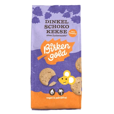Biscuiti din spelta cu ciocolata, 125g, Birkengold