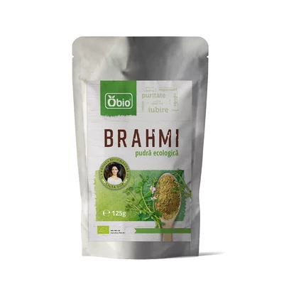 Brahmi pulbere bio, 125g - Obio PRET REDUS