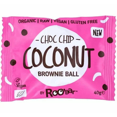 Brownie ball cu cocos bio 40g Roobar