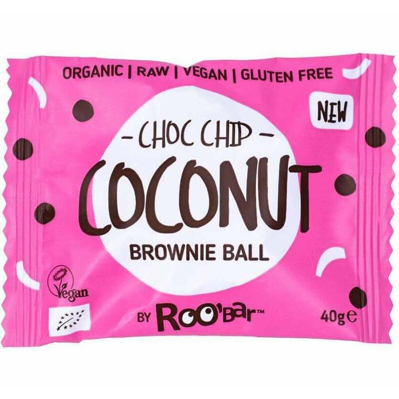 Brownie ball cu cocos bio 40g Roobar