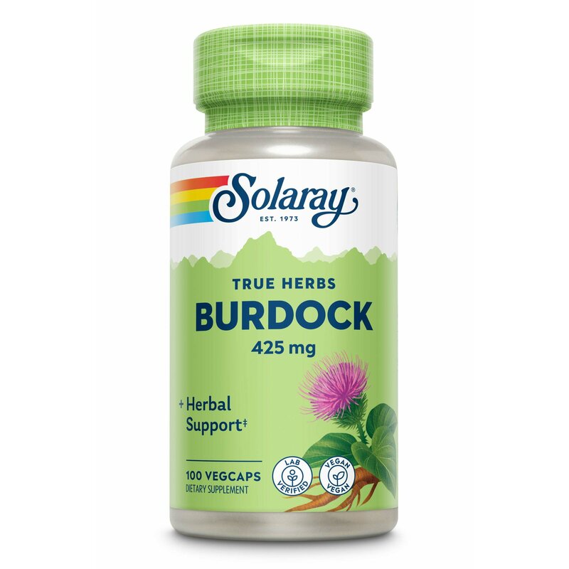 Burdock (Brusture) 425mg, Solaray, 100 capsule, Secom