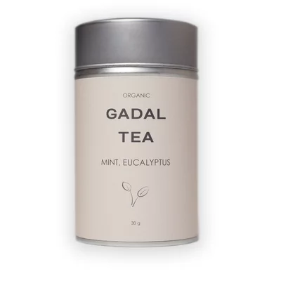 Ceai menta si eucalipt, bio, 30gr, cutie metalica, Gadal Tea