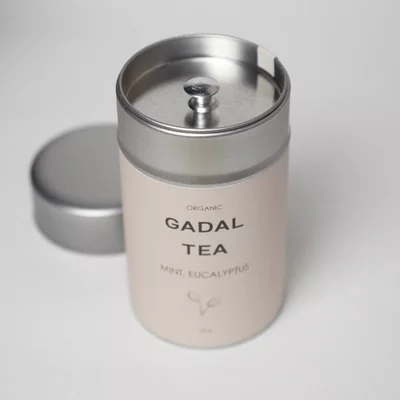 Ceai menta si eucalipt, bio, 30gr, cutie metalica, Gadal Tea