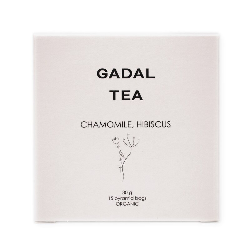 Ceai musetel si hibiscus, bio, 15 piramide, Gadal Tea