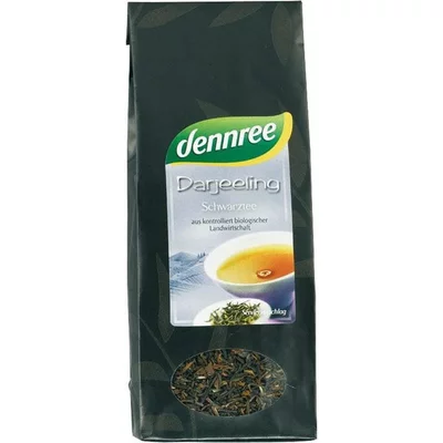 Ceai negru Darjeeling vrac, bio, 100g, Dennree