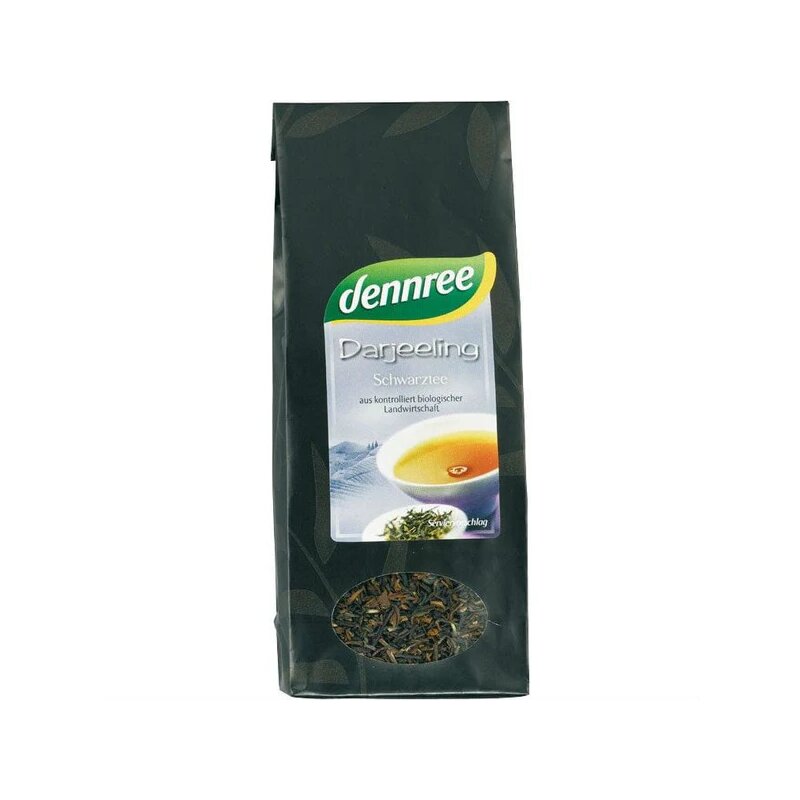 Ceai negru Darjeeling vrac, bio, 100g, Dennree