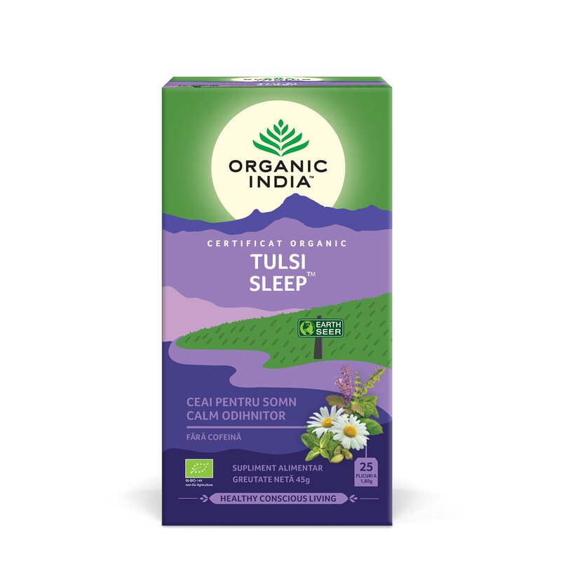 Ceai Tulsi Sleep, 25 plicuri, bio, Organic India