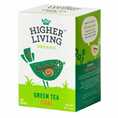 Ceai verde - CHAI - bio, 20 plicuri, Higher Living