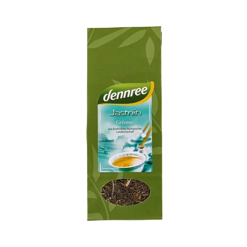 Ceai verde cu iasomie vrac, bio, 100g, Dennree