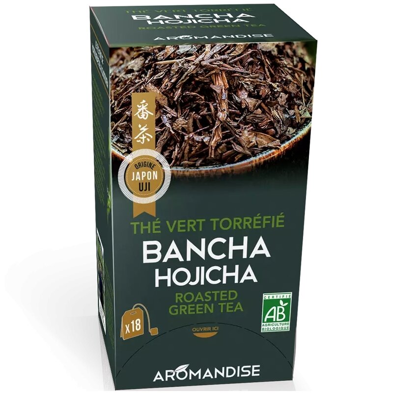 Ceai Verde Prajit Bancha Hojicha Bio 18 Pliculete X 2g, Aromandise