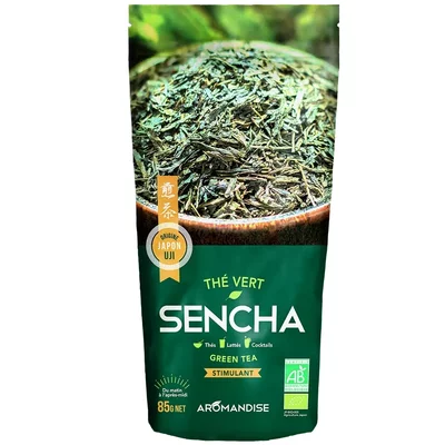 Ceai verde Sencha vrac, bio, 85g, Aromandise