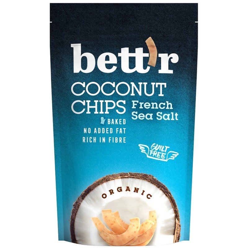 Chips de cocos cu sare bio 70g Bettr