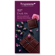 Ciocolata cu apa de trandafir bio, 70g, Benjamissimo PRET REDUS
