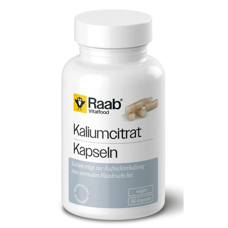 Citrat de potasiu 870mg 60 capsule 52.2g Raab